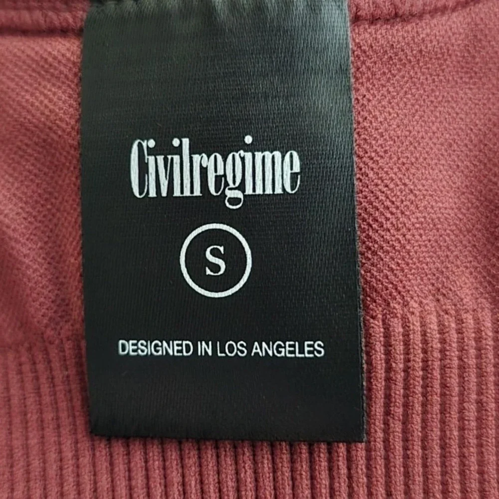 Civil Regime Blush Red Reaper Kelly Seamless Bra Size‎ Small Red Wash